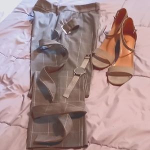 "BEST DRESSED GIRL" " Timeless CALVIN KLEIN Trousers Grey&White Size 2